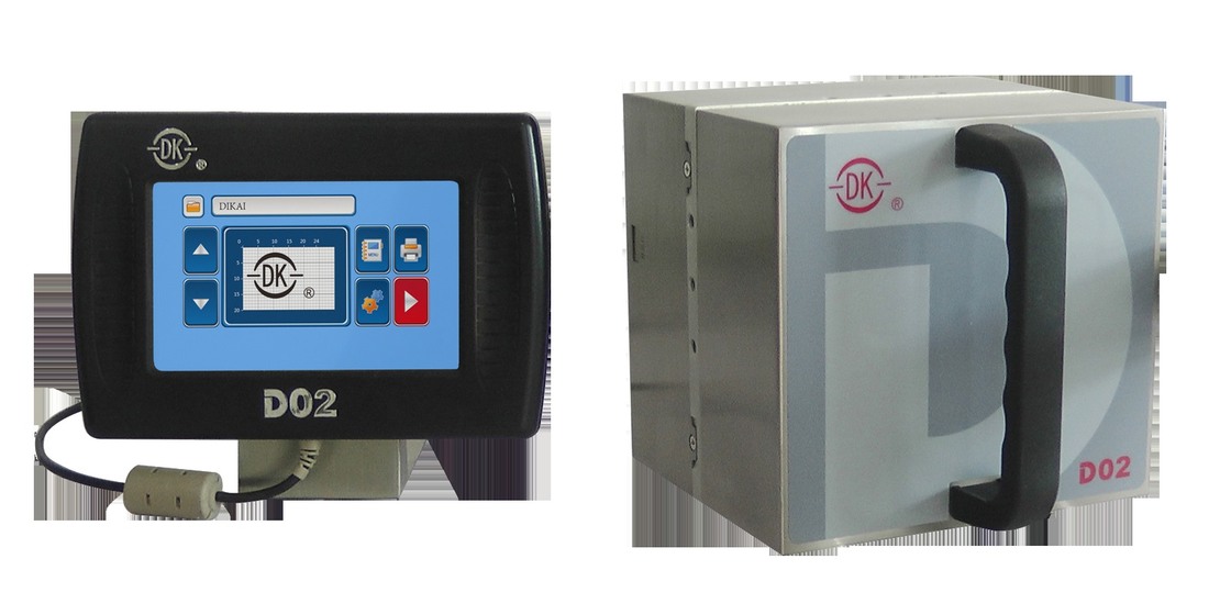 DIKAI D02 Thermal Transfer Overprinter dengan kepala cetak 24mm 200 DPI dan kecepatan cetak 120 PPM untuk Vertical Packer