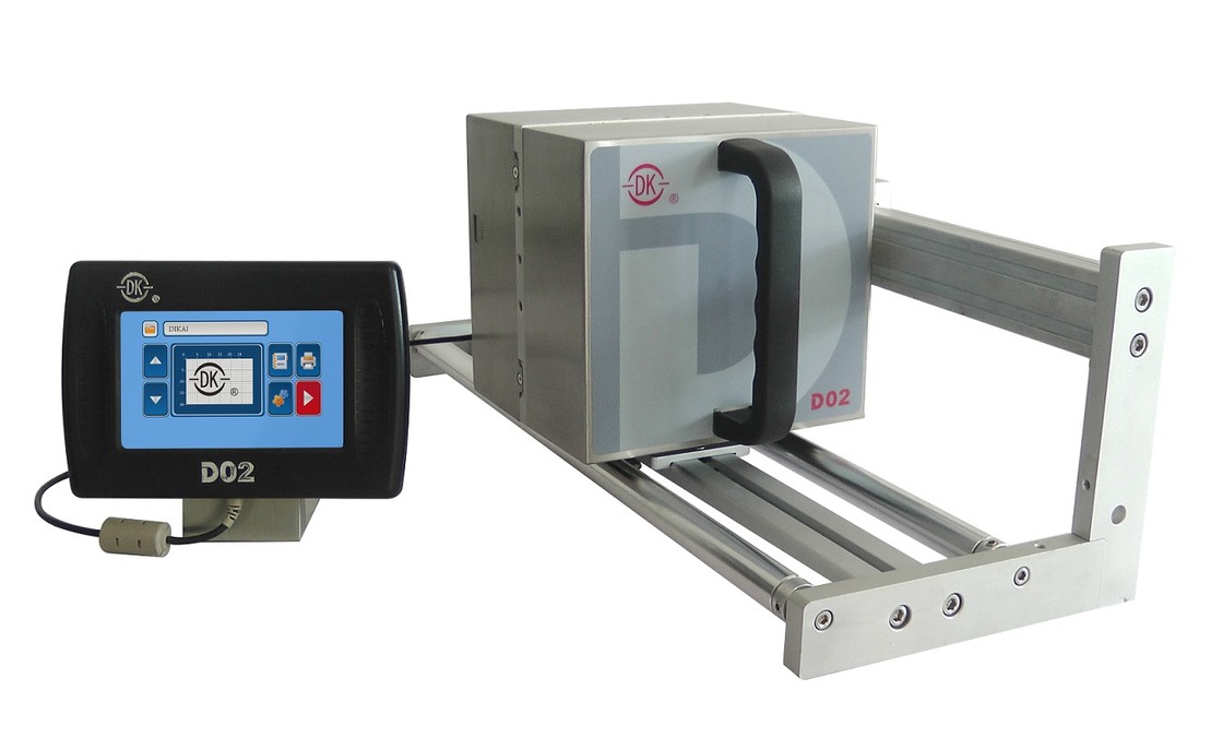 DIKAI D02 Thermal Transfer Overprinter dengan kepala cetak 24mm 200 DPI dan kecepatan cetak 120 PPM untuk Vertical Packer